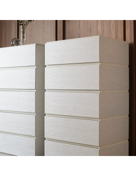 SEGRETI, Tall chest of drawers in walnut or oak
