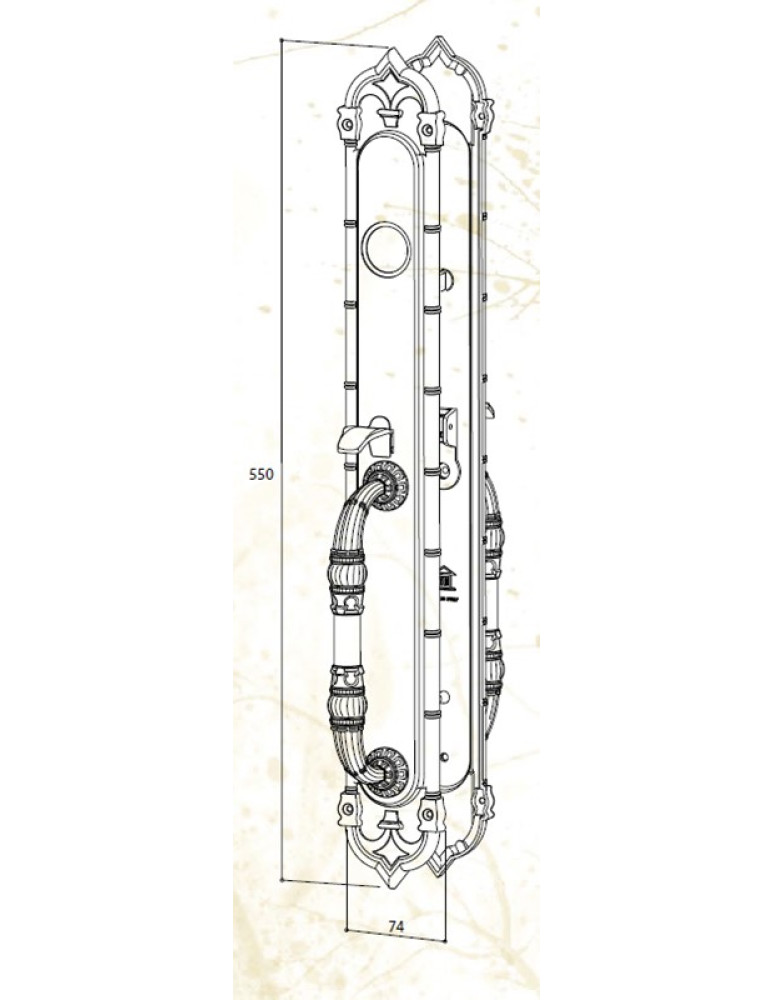 Brass Handle IA02-14B