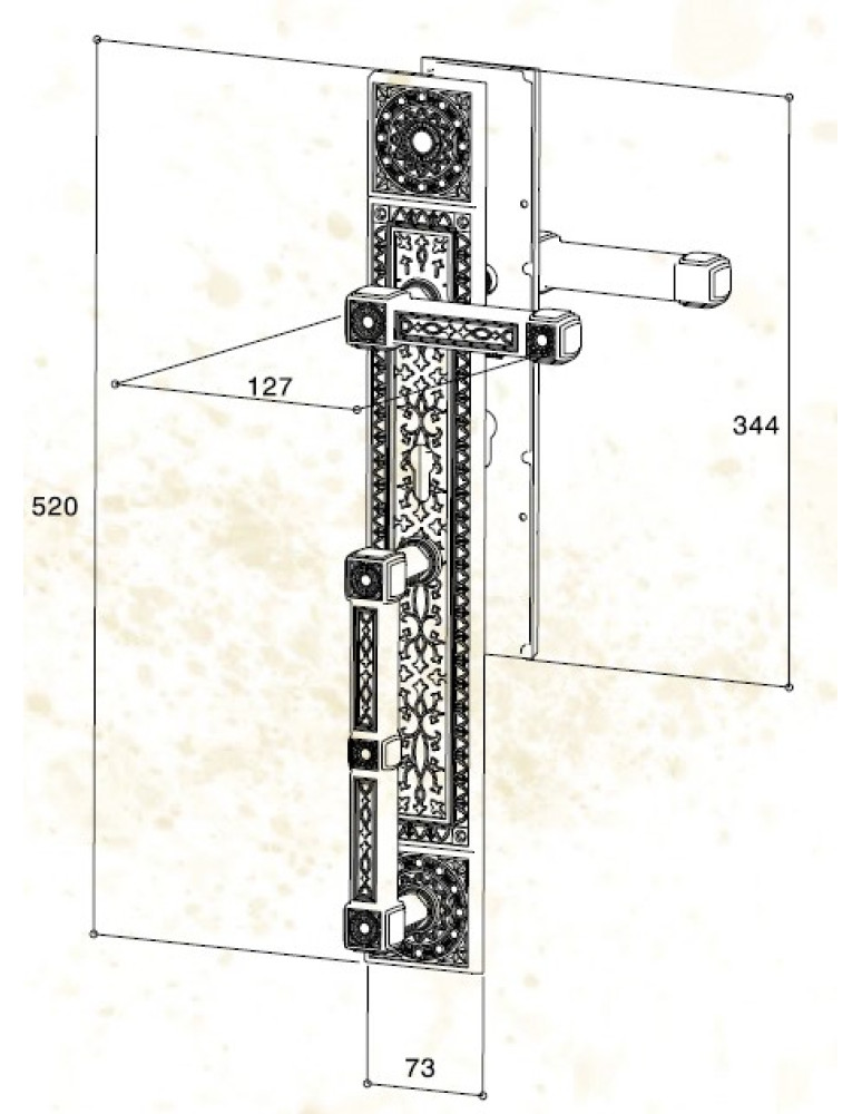 Brass Handle IA08-11