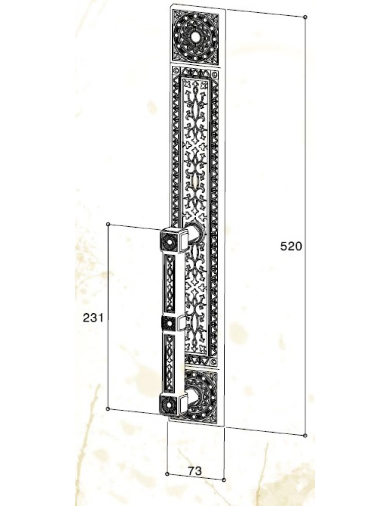 Brass Handle IA08-12