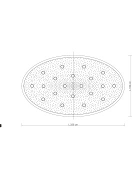 Chandeliers 2027/OVALE/L250