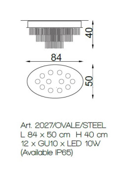 Chandeliers 2027/OVALE/STEEL