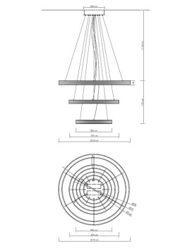 Chandeliers 2103/PMG/bis