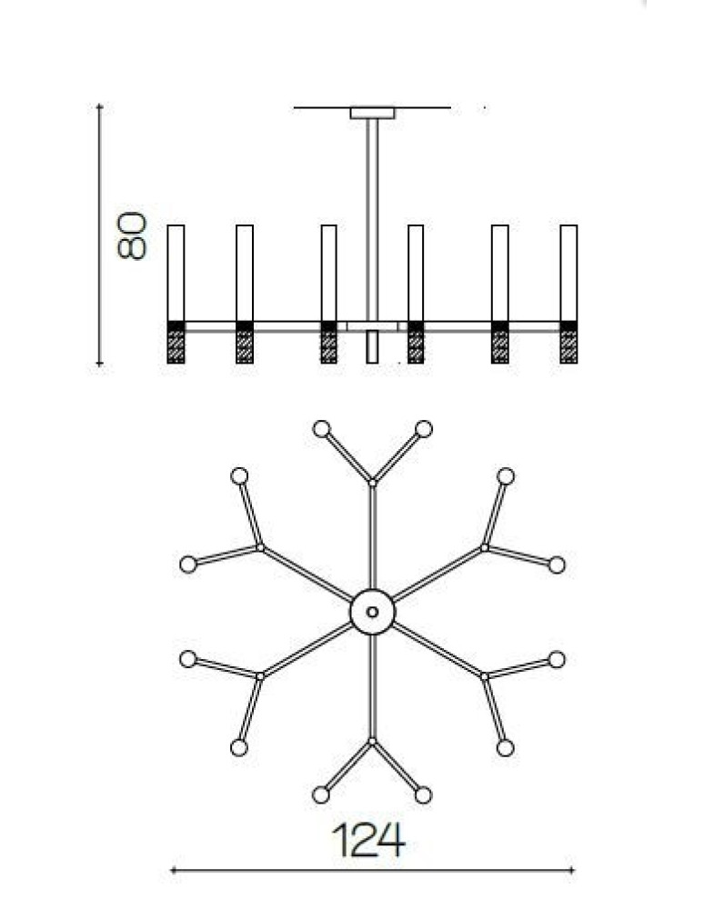 Chandeliers 2173/CH12+12