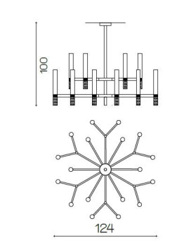 Chandeliers 2173/CH18+18