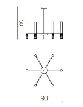 Chandeliers 2173/CH6+6