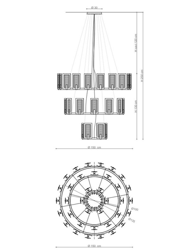 Chandeliers 2211/CH36