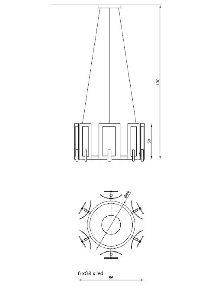 Chandeliers 2211/CH6