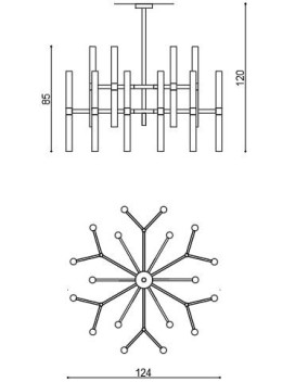 Chandeliers 2218/CH18+18