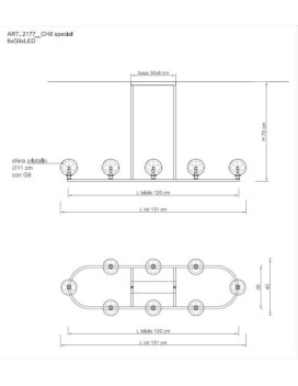 Chandeliers 2177/CH8 Oval