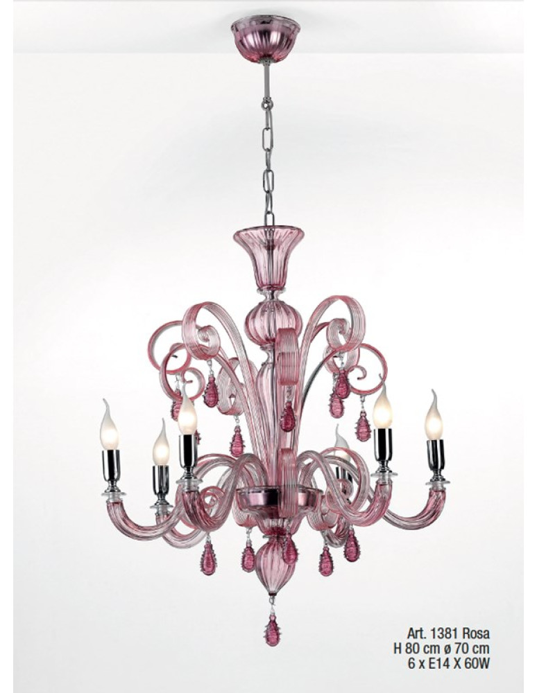 Chandeliers 1381 Rosa