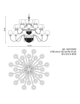 Chandeliers 1447/CH30