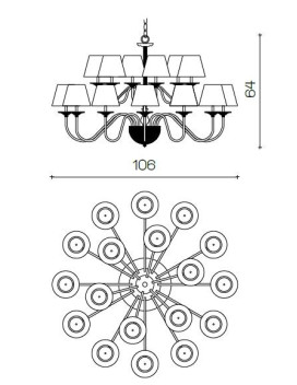 Chandeliers 1460/CH18