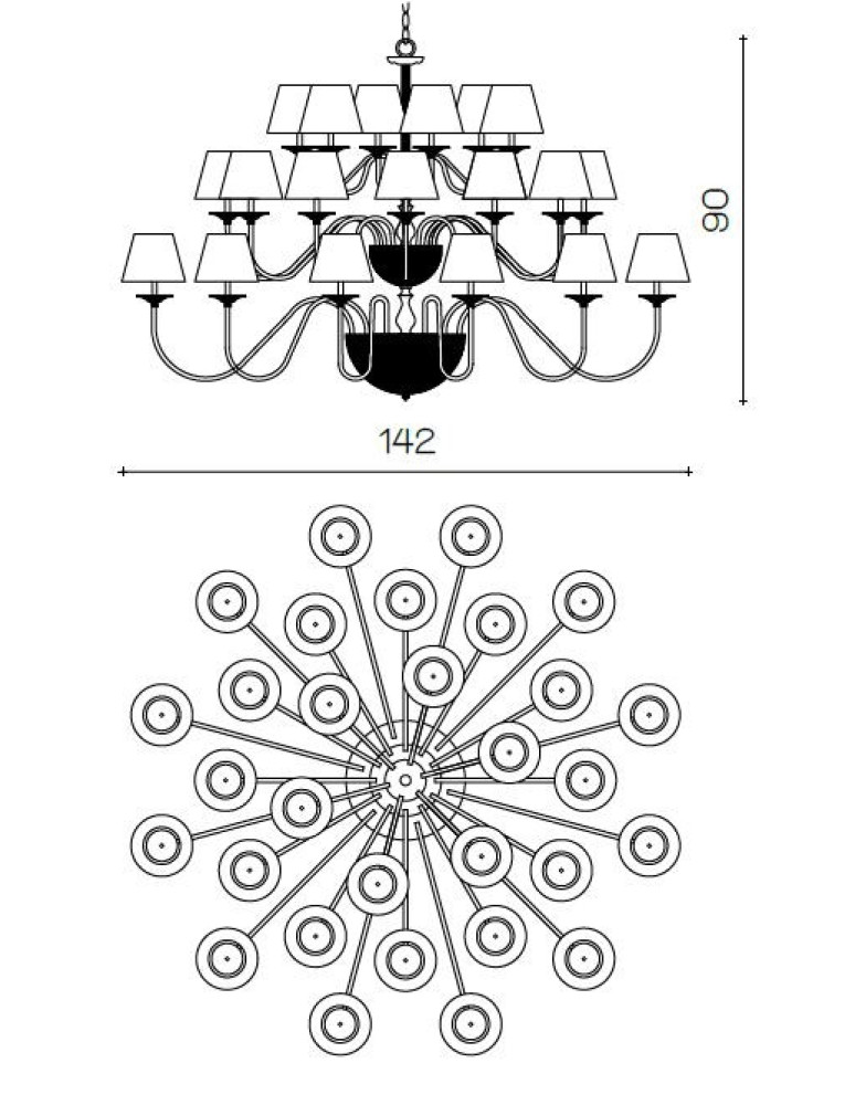 Chandeliers 1460/CH30