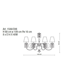 Chandeliers 1506/CH8