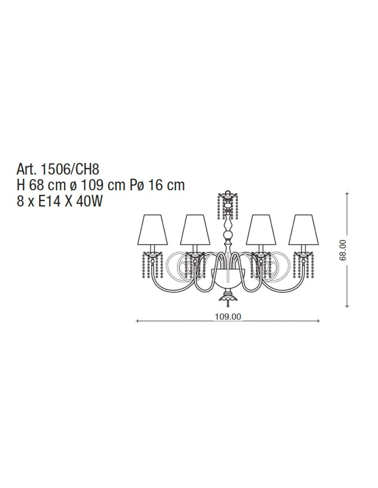 Chandeliers 1506/CH8