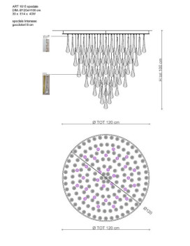 Chandeliers 1615 D.120 ECO