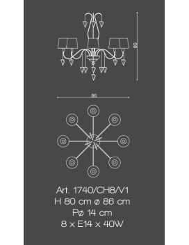 Chandeliers 1740/CH8/V1