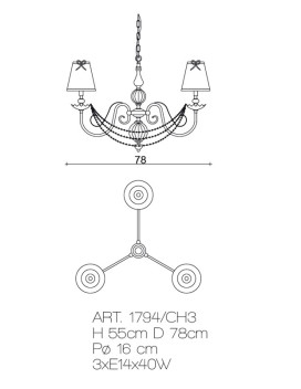 Chandeliers 1794/CH3