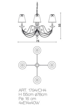 Chandeliers 1794/CH4