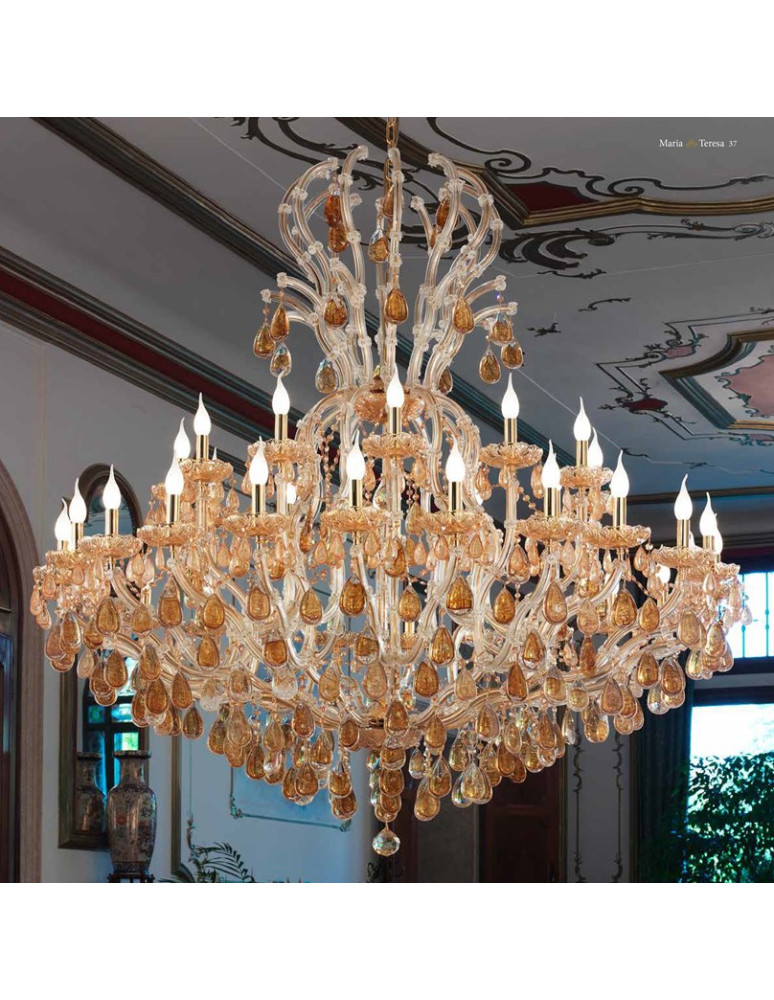 Chandeliers L1909.036 krek-ambra