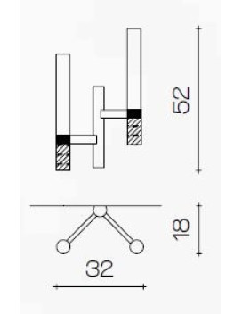 Wall Lamps 2173/A2+2